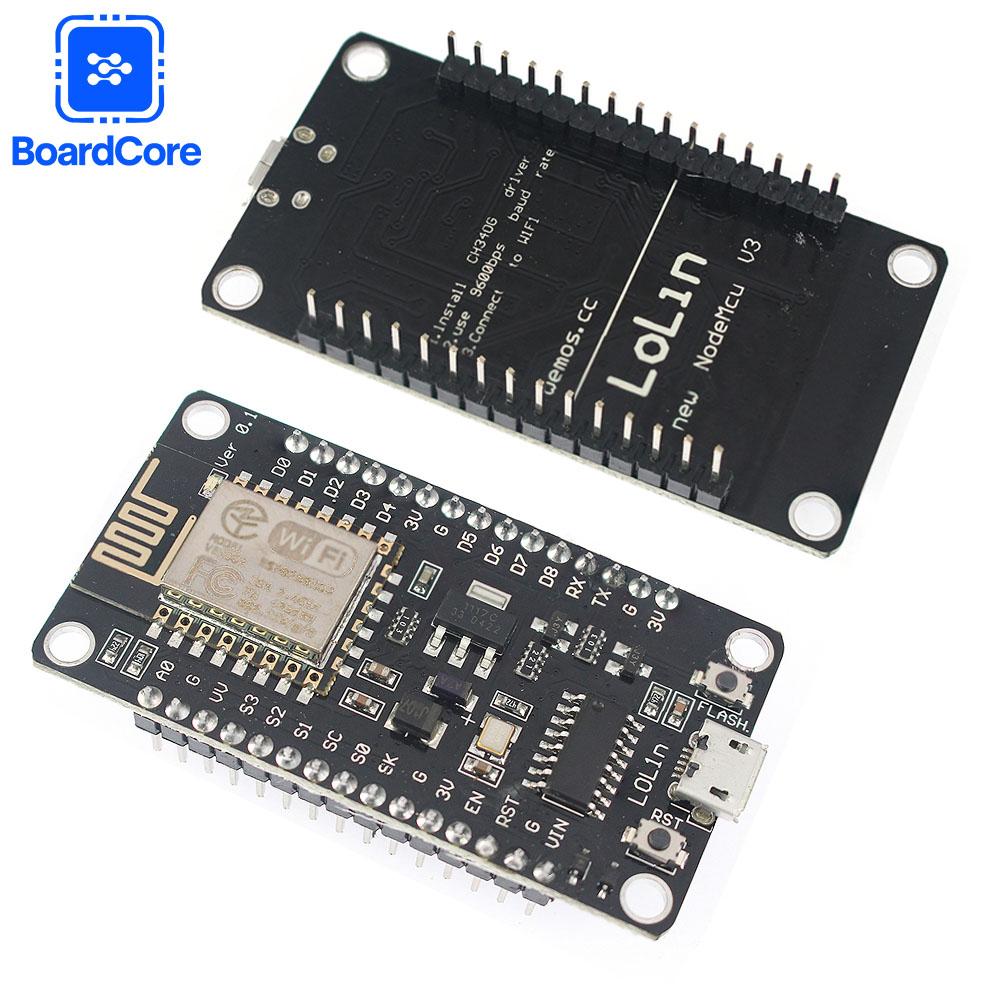 NodeMCU Lua V3 ESP8266 Module Micro USB Port Serial WiFi Module CH340 IoT Development Board Module for Smart Home DIY