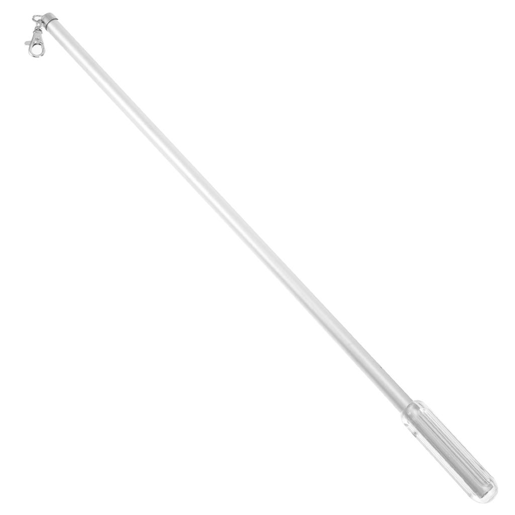 Aluminum Curtain Pull Rod Wand Manual Drapery Pull Stick Curtain Opener Smooth Surface Rust Resistant Drapery Rod