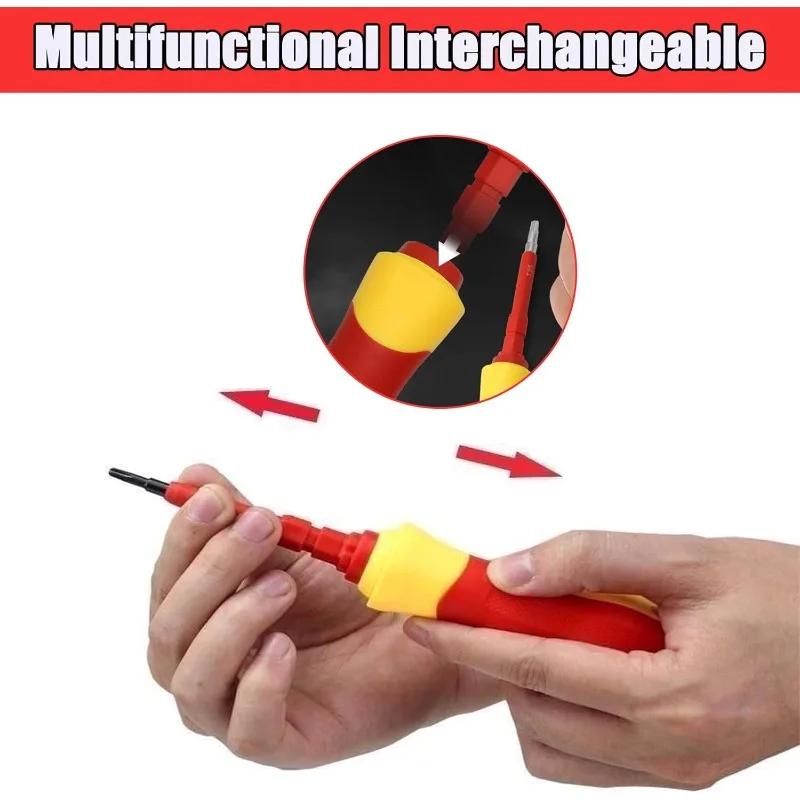 14in1 & 3in1 Insulated Screwdriver Combo Magnetic Tips Electrical Tools Set for Electrician Home Professional Repair