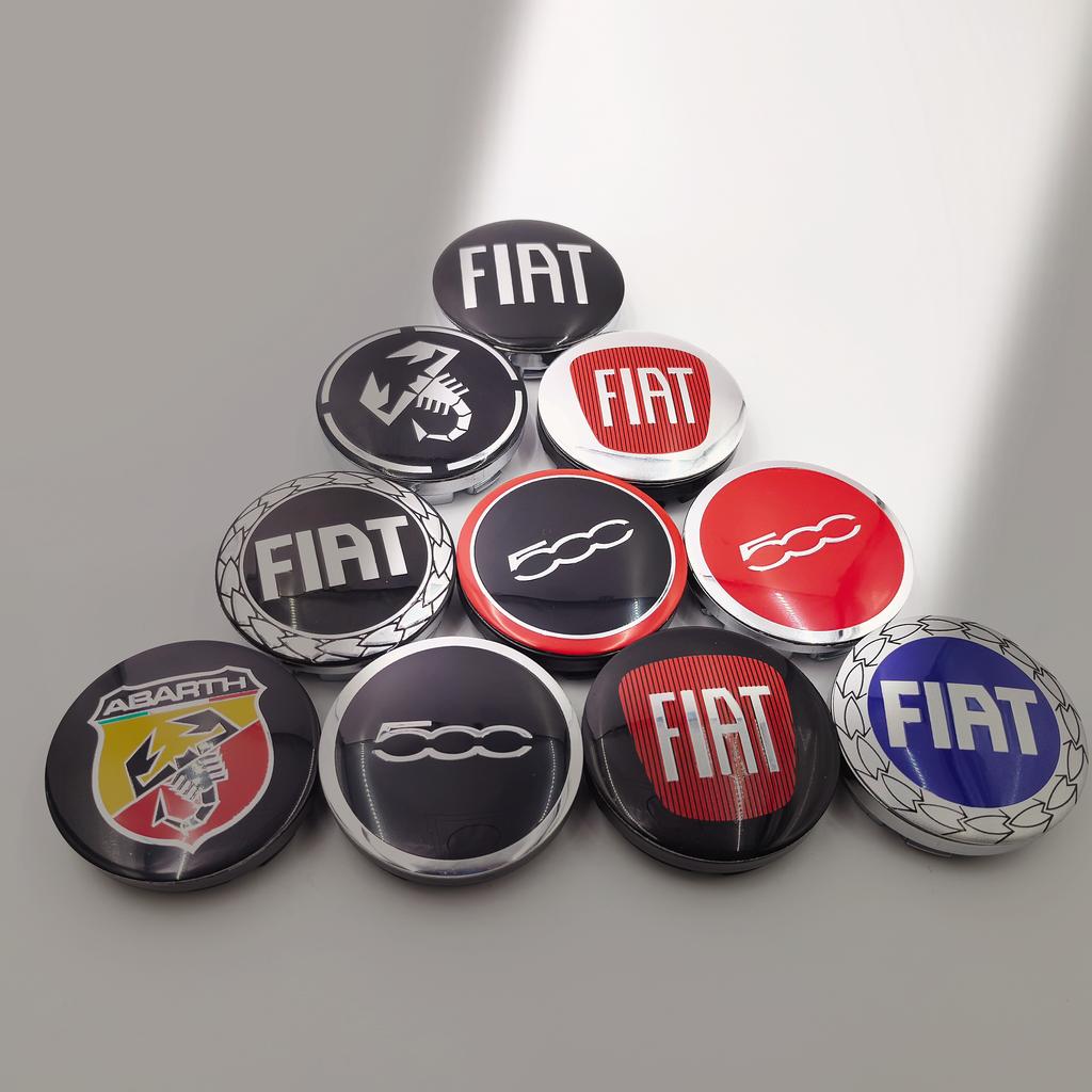 4 szt. 56 mm 5,6 cm logo fiat nakładka na środek piasty koła samochodu nakładka na felgę akcesoria do stylizacji pyłoszczelna odznaka dla fiat 500 Abarth