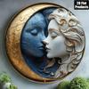 Retro Metal Tin Sign Art Circle 20x20cm Wall Decor for Living Room Bedroom