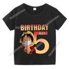 Anime One Piece Boy Number T Shirt Luffy Birthday Clothes Children Short Sleeve Tee Shirts Cartoon Print Summer Toddler Tops