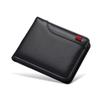 Ultra-Thin Mini Short Wallet for Men with ID Card Bank Card Slot And Po Window Business Casual Wallet for Young Men