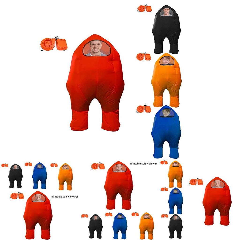 Kostium dmuchany skafander kosmiczny Among Us na cosplay i imprezy Halloween