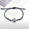 Fashion Football Basketball Baseball Braided Bracelet Adjustable Wrist Rope Unisex Couple Bangle Students Sports Match Souvenir