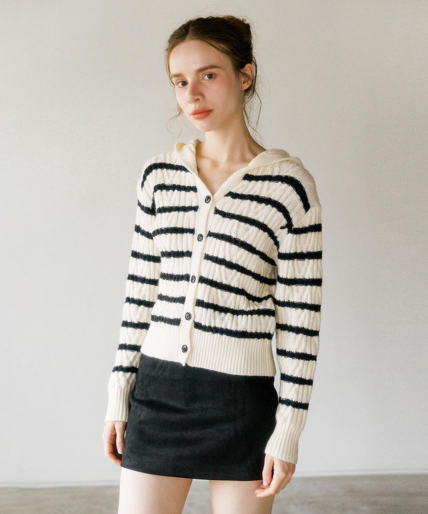 HYFVE Striped Cable Hoodie