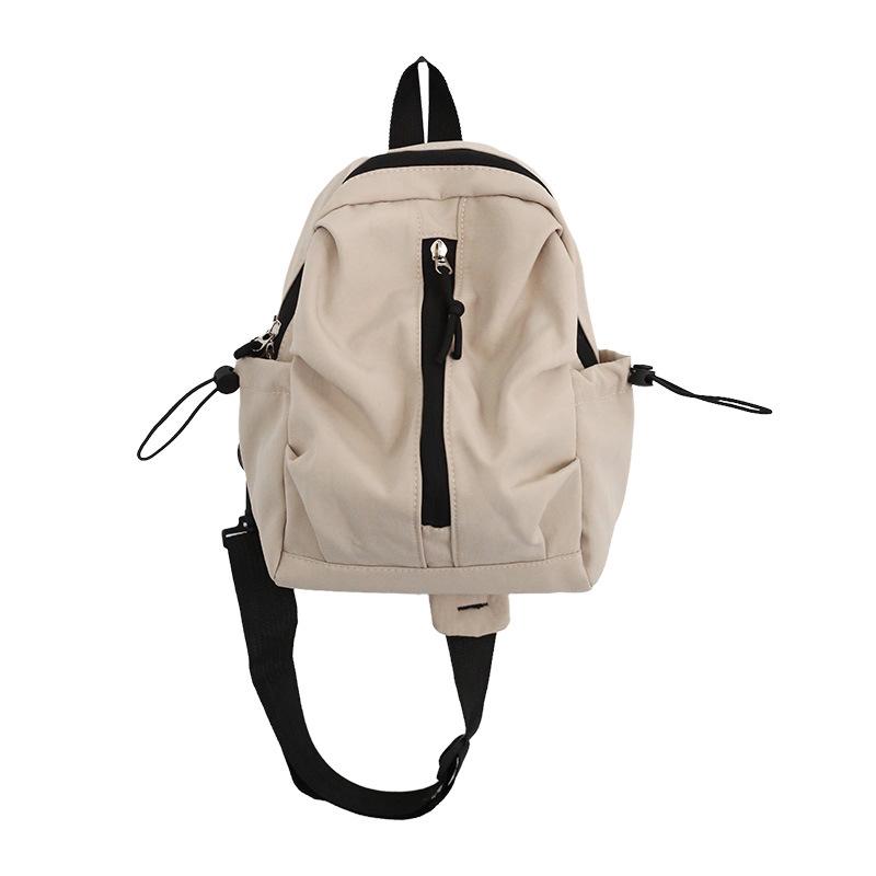 Casual messenger bag Simple and versatile men's and women's outdoor sports breast bag Large capacity student shoulder messenger bag