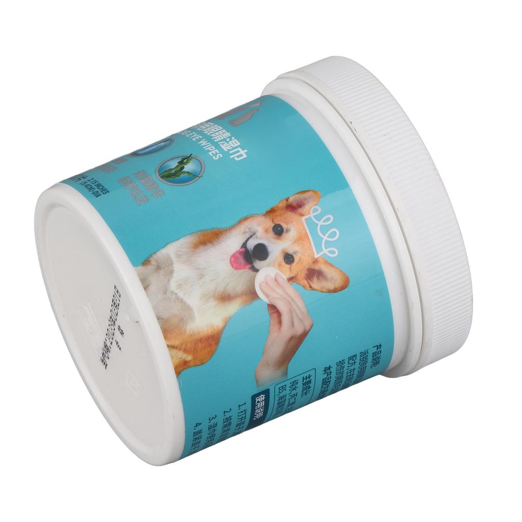 100PCS Pet Cleaning Pads Facial Paper Towel Pet Eye Wet Wipes Cat Tear Stain Remover Wipes
