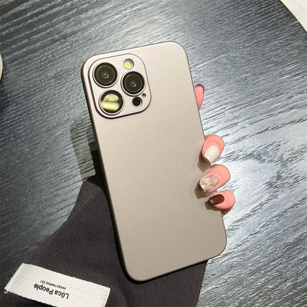 Matte Armor Rugged Plastic Case For 17 Air 16 15 14 13 12 11 Pro Max Plus Luxury Slim Camera Glass Protect Cover