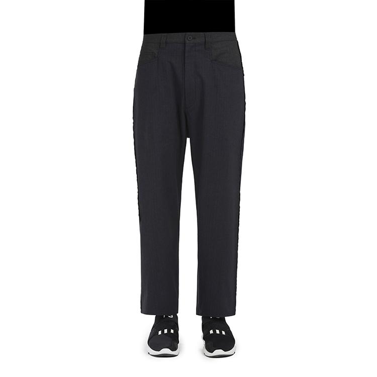 Y-3 Casual Pants Men's Black Moderate Straight Fit Pants DP0600