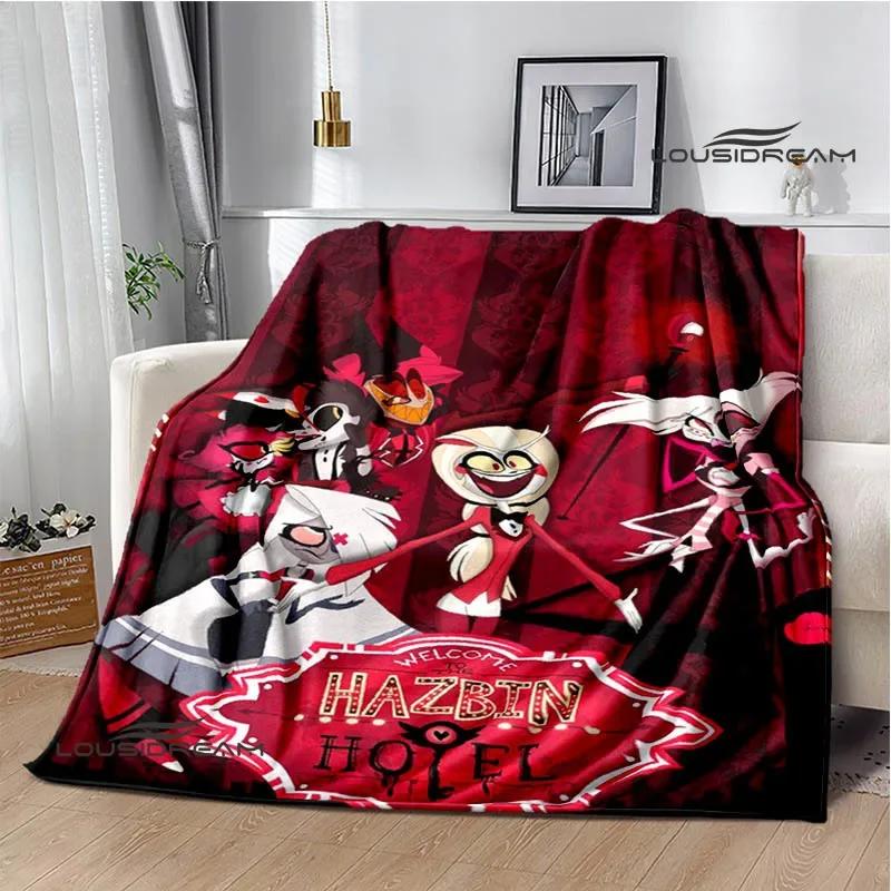 H-Helluva-Boss Cartoon printed blanket Warm Flannel blankets Picnic blanket throw blankets Home bed linings Birthday Gift