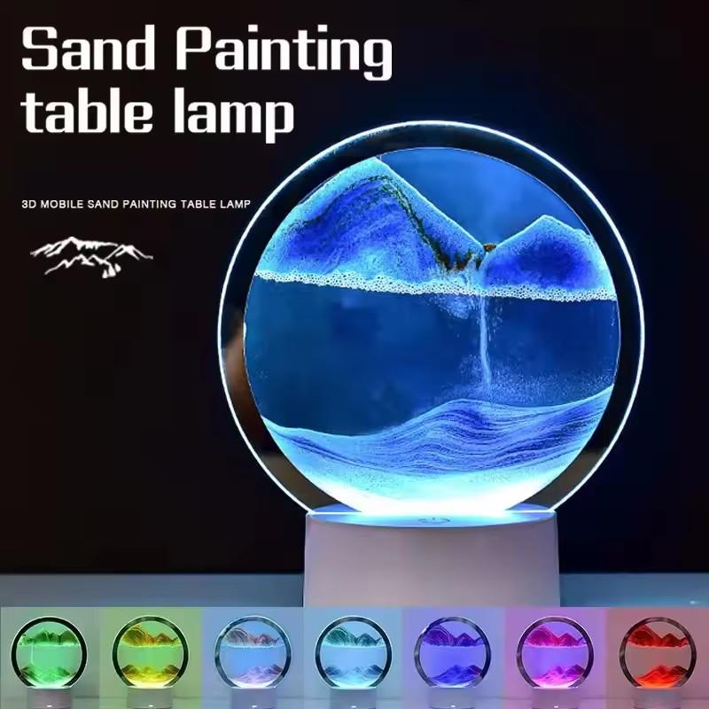 Creative Hourglass Luminous Quicksand Painting Ornament Art Multi-purpose Living Room Office TV Cabinet Multi-scene Decoration