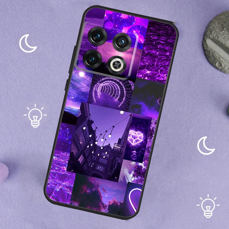 Purple Aesthetic For OnePlus Nord 5 CE 2 3 4 Lite N20 N30 Case For OnePlus 15 13 12 11 10 13T 10T 10R 12R 13R