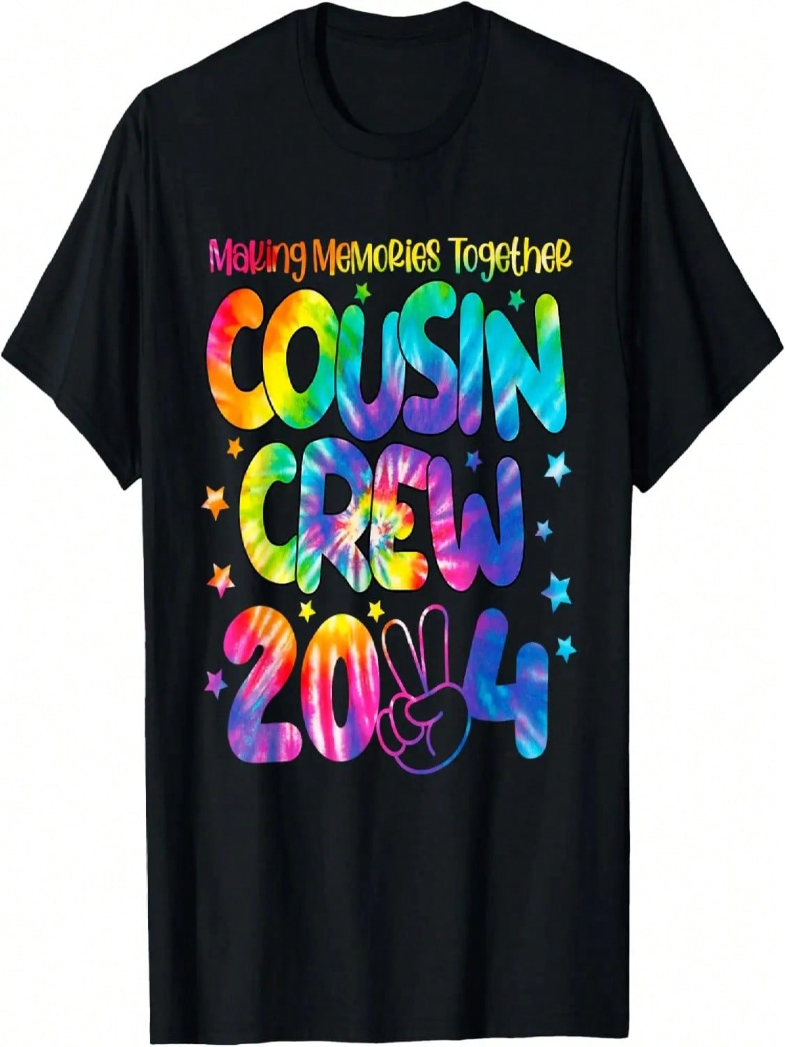 Tie Dye Cousin Crew 2024 Summer Vacation Family Trip Toddler T-Shirt S