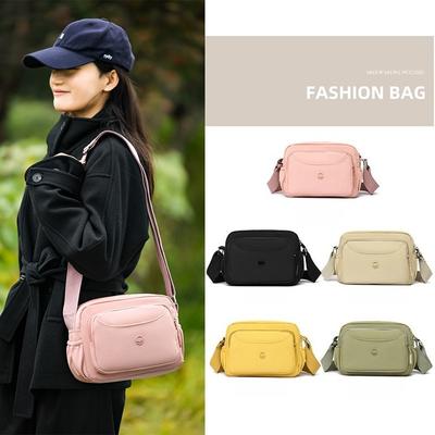 Vielseitige Damen-Einschultertasche, Lässige und Einfache Umhängetasche, Wasserdichte Nylon-Handtasche für den täglichen Gebrauch, Handytasche und Geldbörsen