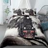 Steampunk Lover Train Duvet Cover Set Usa King Queen Double Full Twin Single Size Bed Linen Set
