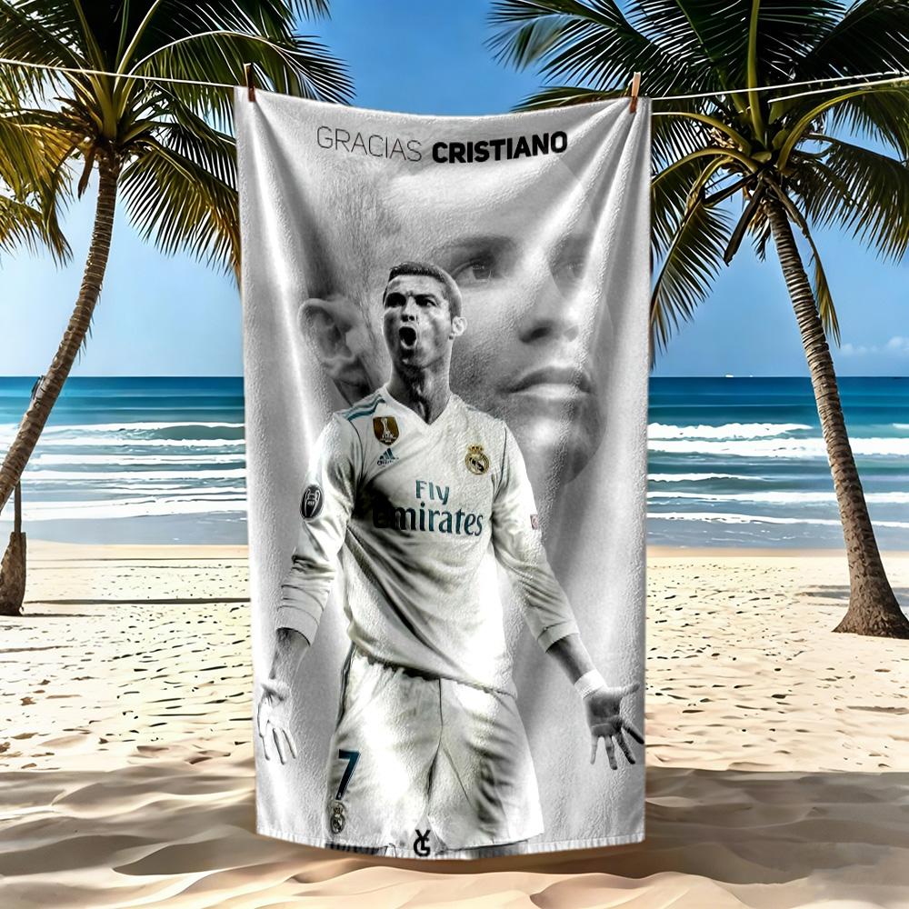 Cristiano Ronaldo Strandtuch Schnelltrocknend Weich Mikrofaser Bequem Leicht