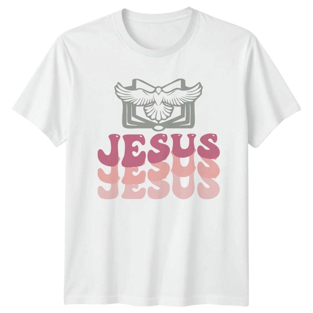 Retro Groovy Jesus Christ Christian TShirt Groovy Aesthetic S