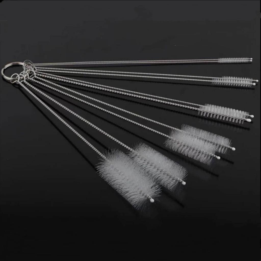 Brosses de nettoyage de bouteilles, 10 pièces, brosse de nettoyage multifonctionnelle en paille réutilisable pour bouteilles