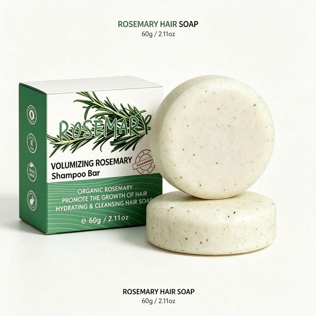 Rosemary Shampoo Soap, Natural Herbal Shampoo Soap, Deep Cleansing, Nourishing & Moisturizing, Contr