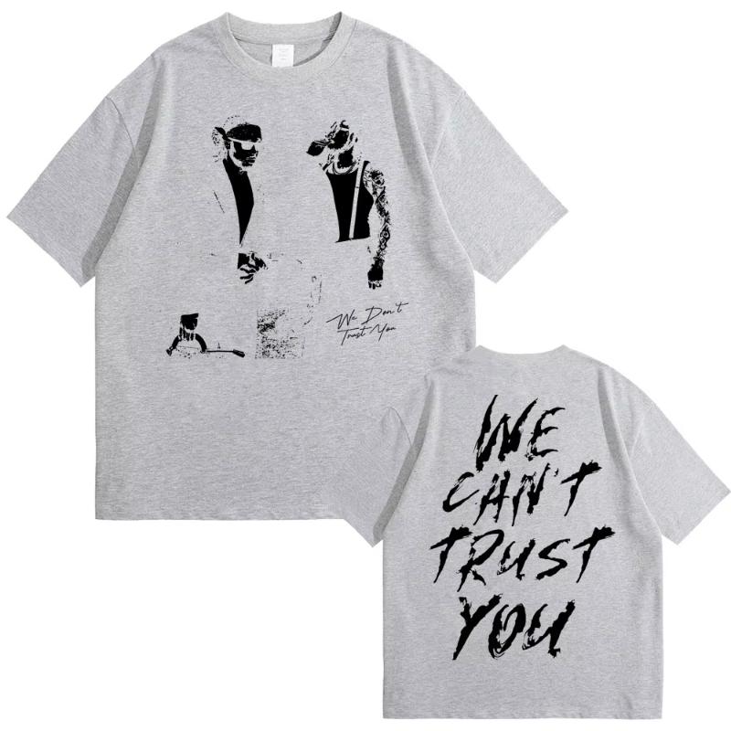 Rapper Future Metro Boomin 2024 New Hip Hop Album We Dont Trust You Graphic Tshirt Unisex Women Casual Ocollar Oversized Tees