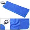 1 pcs Double-sided Plush Cotton     Cleaning Towel Cloth with Pulling Rope Buckle(blue )