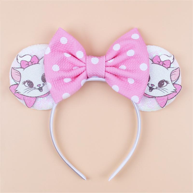 Nieuwste Mickey Mouse Oren Hoofdband Kid Adult Festival Party Pailletten Strik Haarband Vrouwen Baby Girl Party Haar Accessoires