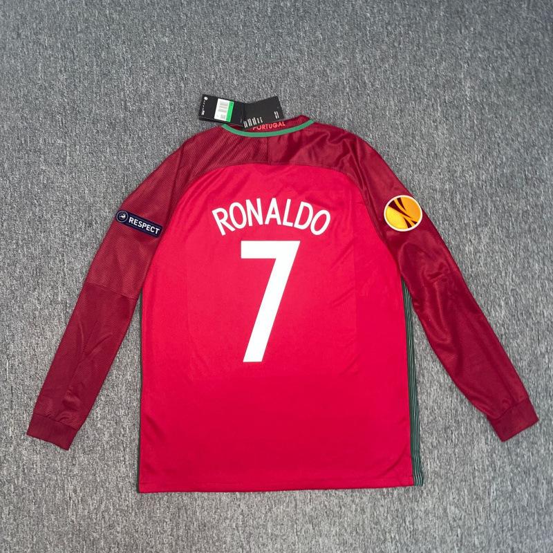 Königliches M Fußball Retro Langarmtrikot, Fußballtrikot Verein AC bar S Aufdruck einteilig.