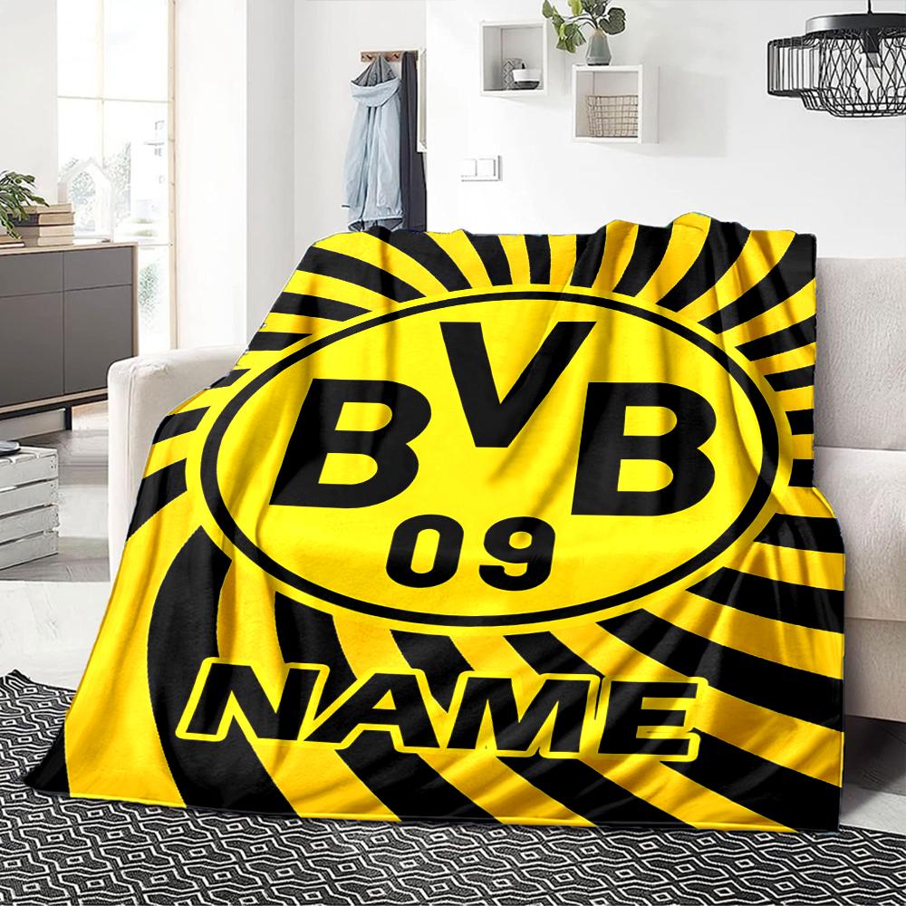 Custom Name Real Madrid Crest blanket for Couch & Bed, Plush Cozy Fuzzy Blanket Super Soft & Warm Blankets for Fall and Winter. 0908264