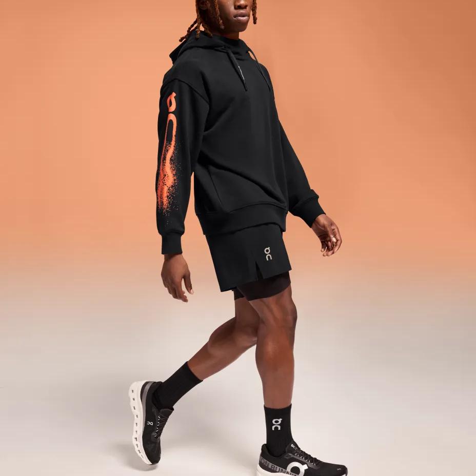 On Cloud Striped Casual Color Block Hoodie Men hoodies Black 1ME11390553