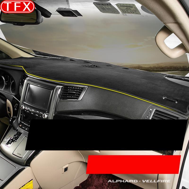 For Toyota Alphard Vellfire 20 AH20 30 AH30 2008- Car Anti-Slip Mat Dashboard Dash Cover Pad Sunshade Dashmat Protect Carpet