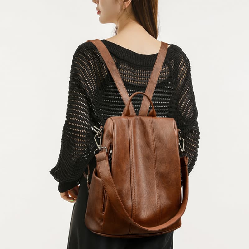 Mochila de Hombro Vintage Grande para Mujer