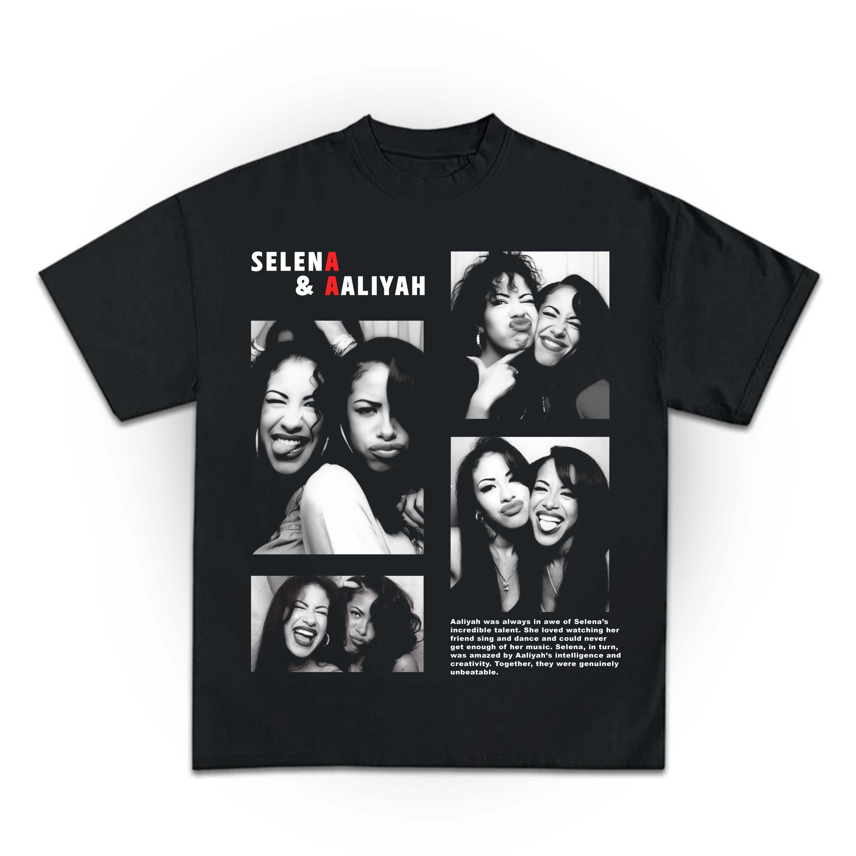 

SELENAAALIYAH Portrait Printed Tshirt Women and Unisex Street Style Top SpringSummer Loose Short Sleeve Unisex Tshirt S