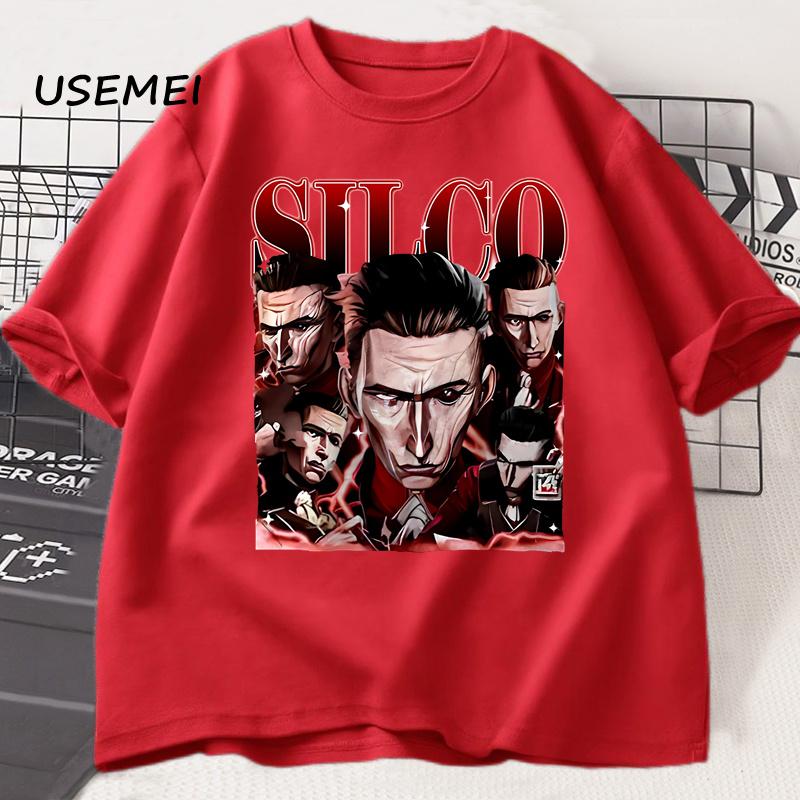 

Silco Arcane Dark and Striking T Shirt Casual Cotton Short Sleeve Printed T-shirt Unisex Round Neck Mens Clothes Male Tshirt M