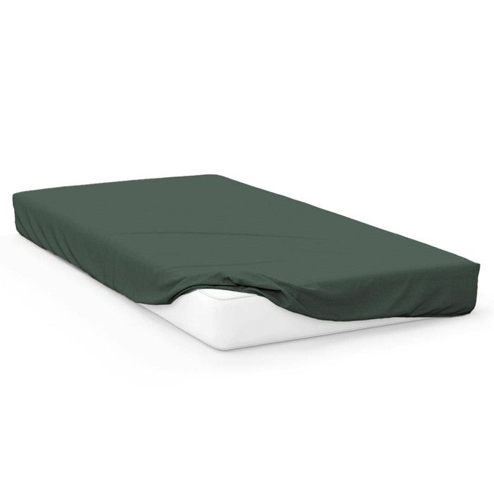 Plain Fitted Sheet 90x190 Cm ZZZ Khaki