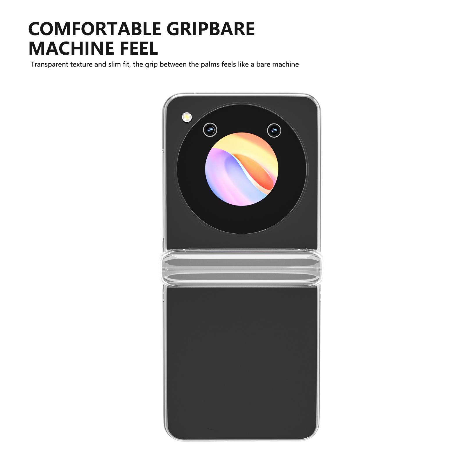 

For ZTE nubia Flip 5G Case Hard PC Anti-scratch Transparent Phone Cover A