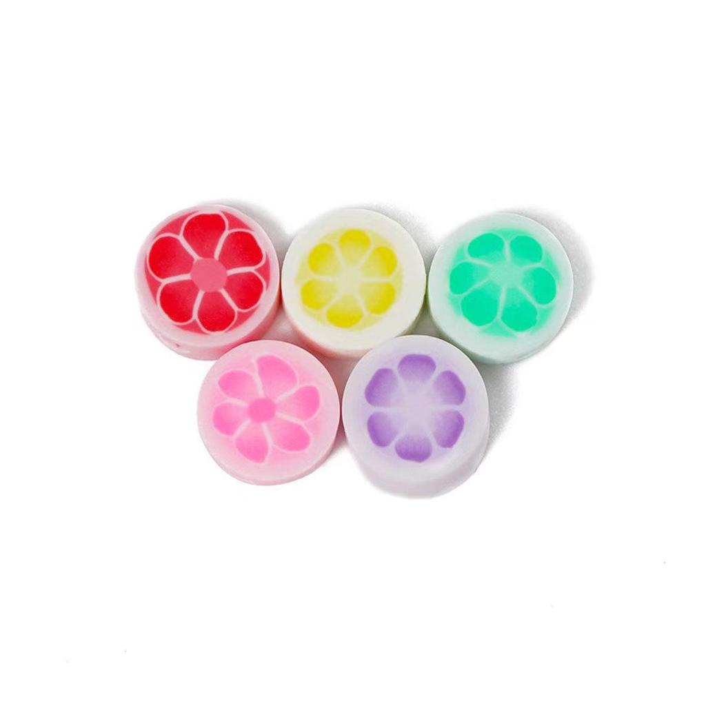 Fruit-Themed Polymer Clay Beads for DIY Jewelry - 100-Piece Pack