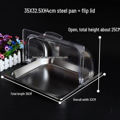 Youde Stainless Steel Food Cover with Transparent Flip Lid