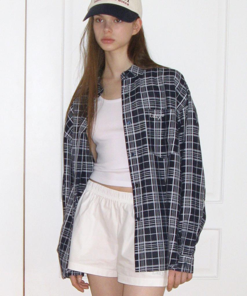 Leijiji Loose Fit Classic Check Shirt (5 Colors)