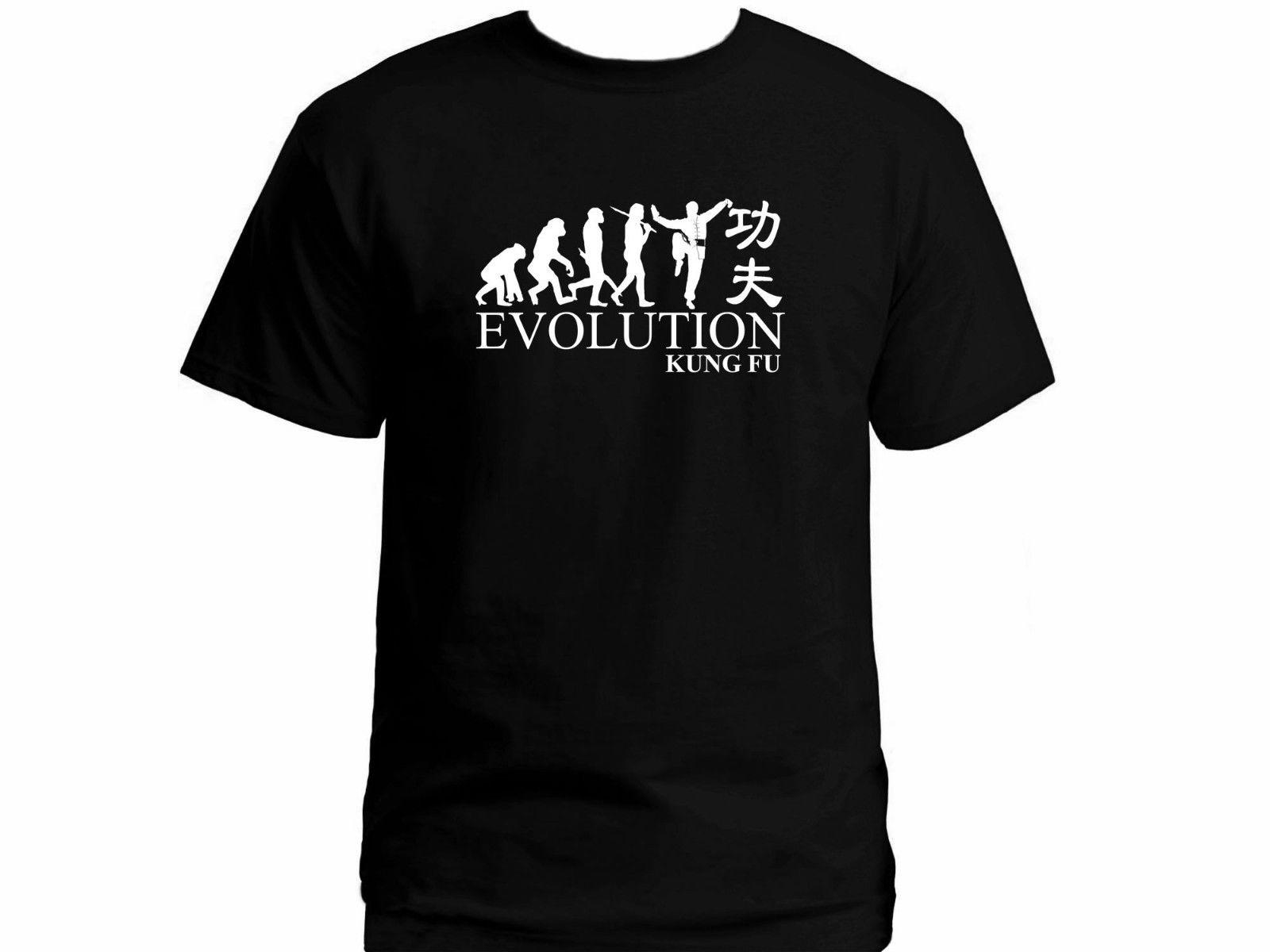 

Kung fu Kungfu Evolution Chinese script t-shirt Men Short Sleeve O-neck Cotton T Shirt Streetwear Tees Tops Oversize 4XL