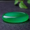 Imperial Green Jade Ladies Bangle - Icy Green Quartzite Jade Bangle