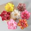 2 Peças Cabeça de Flor de Lótus Artificial Flores de Clematis Realistas Pequenas para DIY Casamento Festa Artesanato Casa Escritório Jardim Hotel Decoração