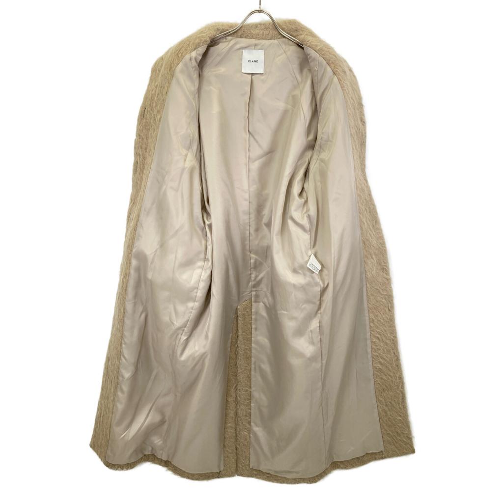 CLANE 24AW 17101-0032 Langer Zotteliger Damen Maxi Mantel Mantel 1 beigeGebraucht