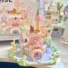 Dessert Ferris Wheel Music Box Building Blocks Dream Castle Puzzles Assembling Toys Girl Gifts Kawaii Tabletop Decorations