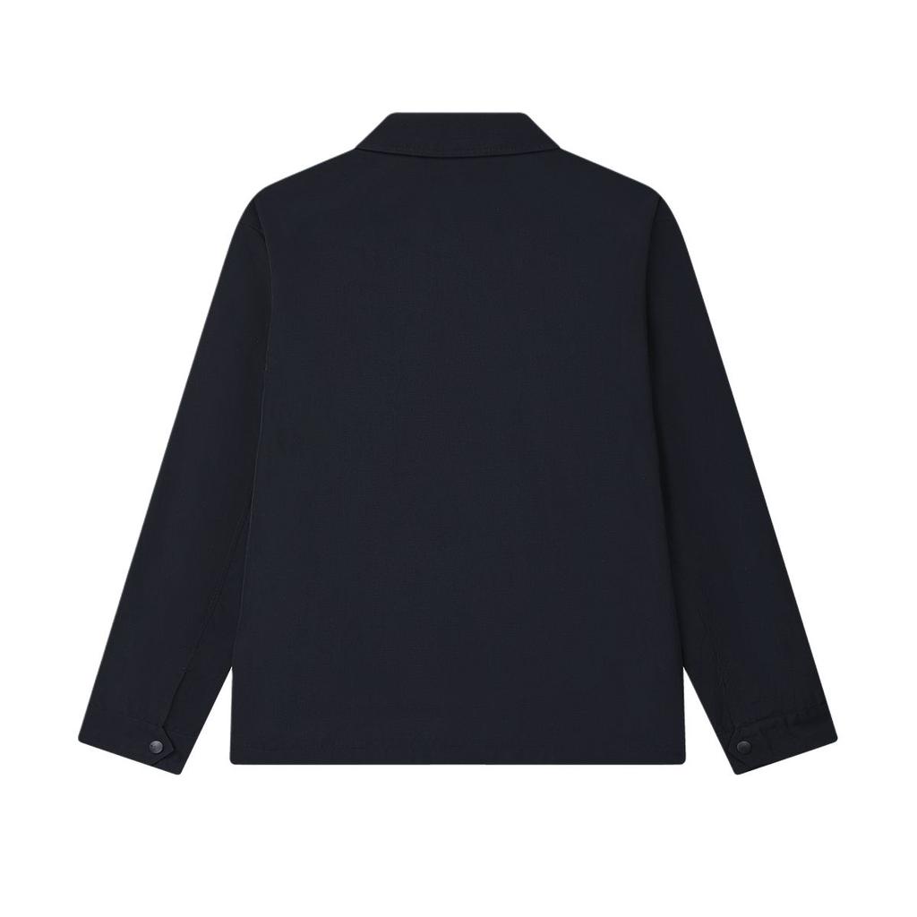 Fila X MAISON KITSUNE Original Logo Fashion Simple Versatile Loose Long Sleeve Shirt Men Shirts Legendary-Blue F11M529401F-NV