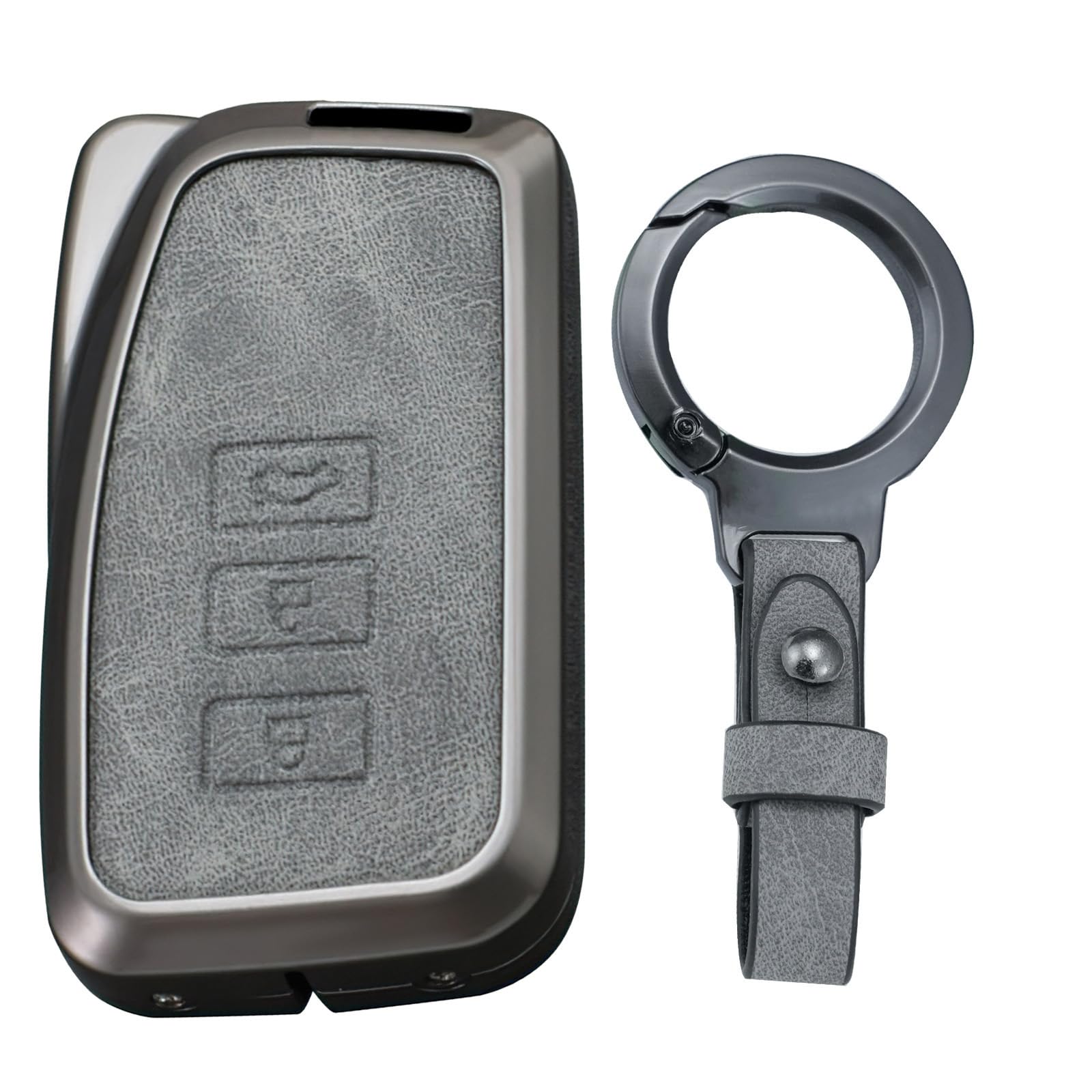 

[KUNIO] Lexus Dedicated Key Case, Key Cover, Key Holder, PU Leather, Alloy, Compatible with серый