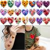 63 pz Tatuaggio Temporaneo Fiori Colorati Adesivi Tatuaggio Temporaneo Cuori Floreali Colorati Per Adulti Spalle Uomini
