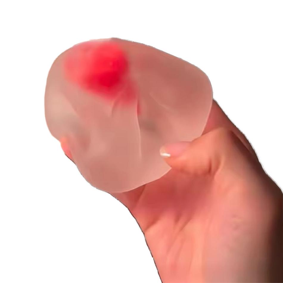 Blue Strawberry Maltose Squishy Toys Anti Stress Fidgets Soft Simulated Transparent Maltose Slow-Rebound Decompression Toy