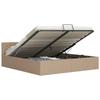 VidaXL Bed Frames with Storage Cappuccino Faux Leather 160x200 Cm