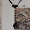 Cross-border Gothic Moon Bat Necklace Sweater